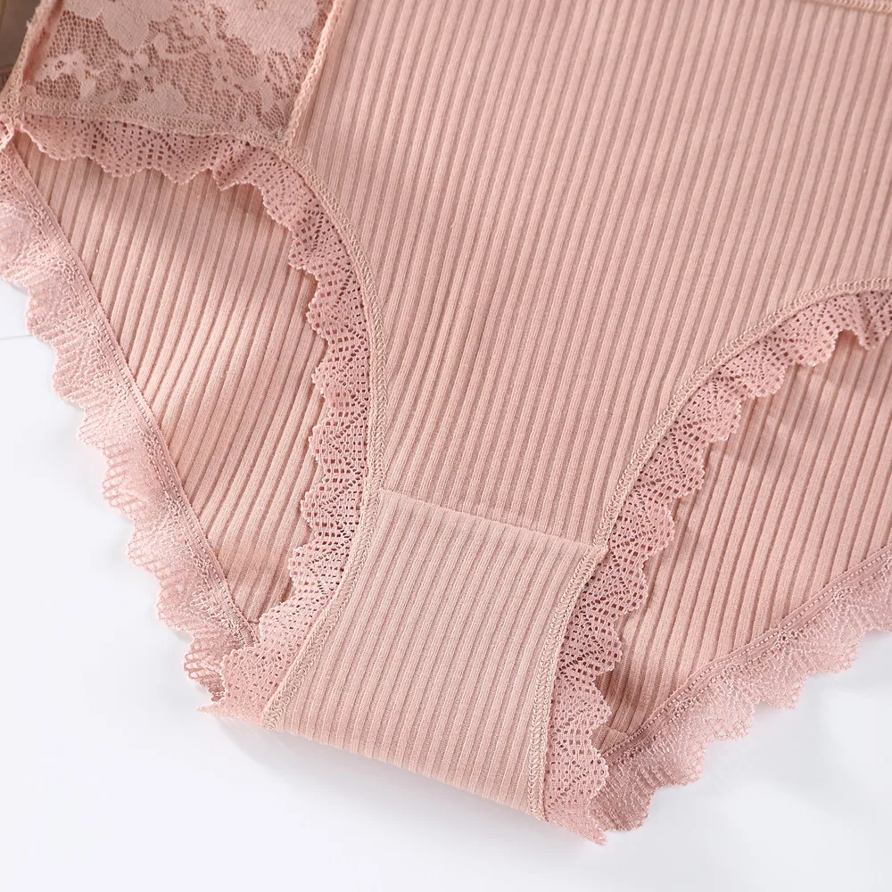 

Cotton Panties For Women Comfortable Underwears Panty Sexy Lace High-Waist Underpants Female Lingerie Plus Size Ladies Briefs