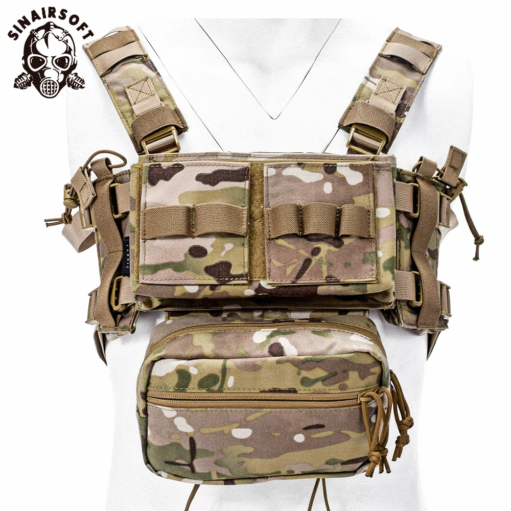SINAIRSOFT тактическая Грудь Rig Micro Fight Chissis MK3 страйкбол охотничий боевой жилет с 5 56 маг