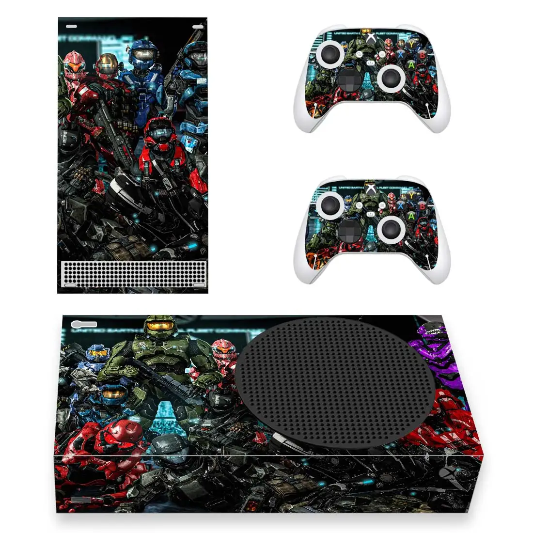 

Новая наклейка для игровой консоли, наклейка для консоли Xbox серии S и 2 контроллера, тонкая виниловая наклейка