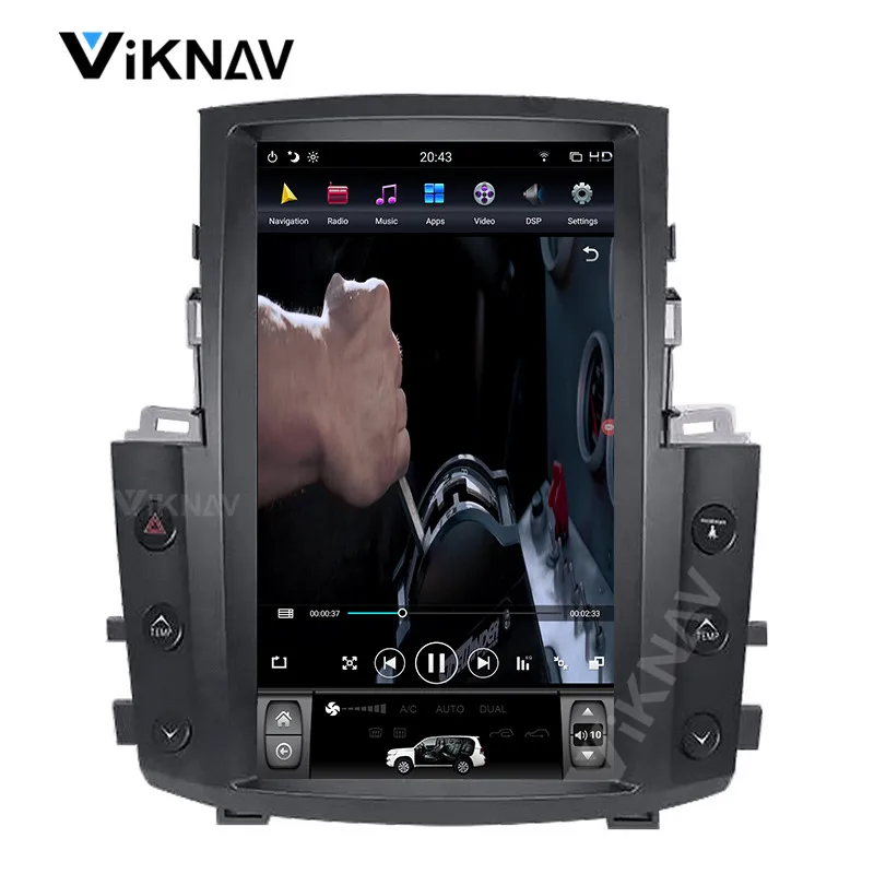 

Автомобильный DVD-плеер на платформе Android с вертикальным экраном и поддержкой carplay для LEXUS LX570 2007-2015, автомобильное радио, GPS-навигация, мультим...