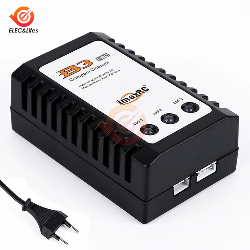 100-240V 10W iMaxRC iMax B3 Pro Compact 2S 3S Lipo Balance Battery Charger EU/US Plug for RC Helicopter LED Power Supply | Обустройство