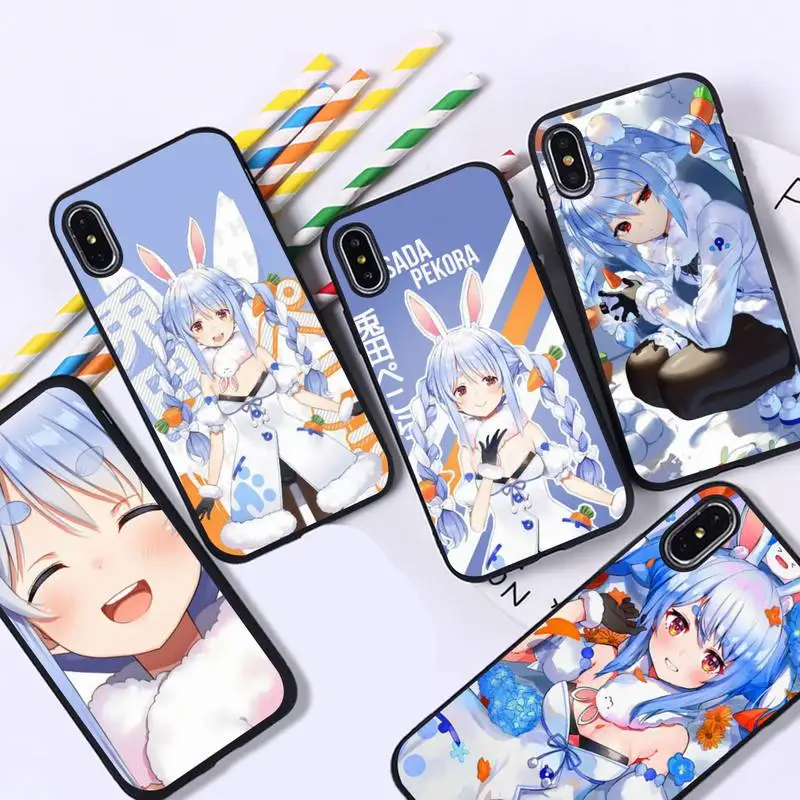 

YNDFCNB Usada Pekora Hololive anime Phone Case for iPhone 11 12 13 mini pro XS MAX 8 7 6 6S Plus X 5S SE 2020 XR case