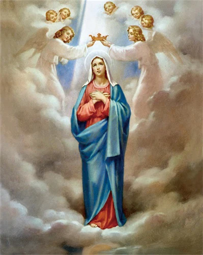Virgin Mary Lineage, христианский холст, живопись и каллиграфия, искусство, домашний декор, холст, настенное искусство, картина для гостиной, церкви - Цвет: BABWH002867