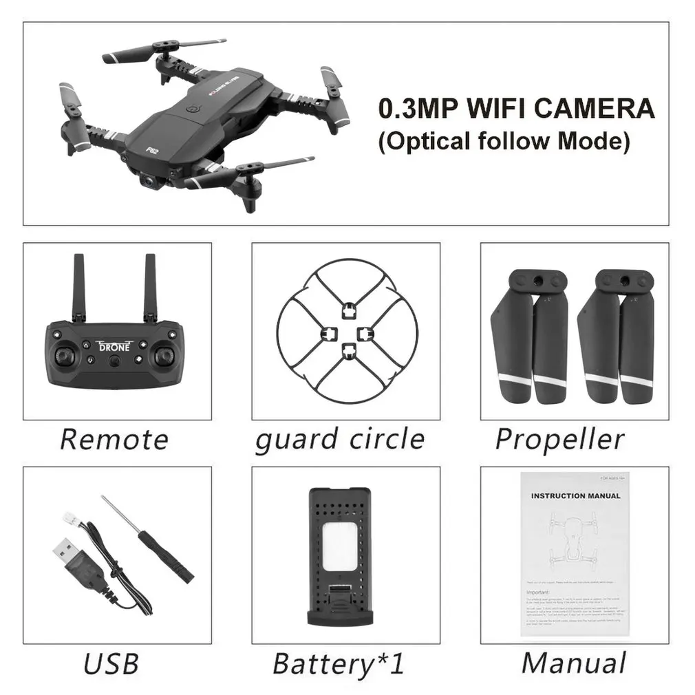 F62 2,4G wifi 0.3MP/4K 16MP HD широкоугольная камера Радиоуправляемый Дрон оптическое управление потоком жестов смарт-контроль Радиоуправляемый вертолет Дрон модель