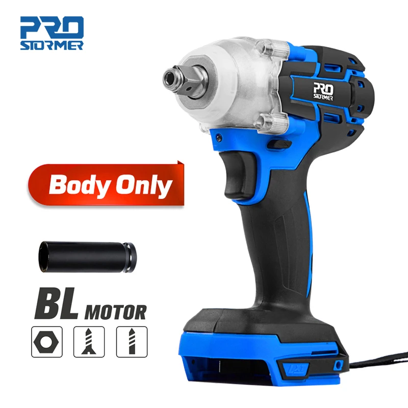 

Brushless Wrench Impact Electric Screwdriver Cordless Electric Wrench For 18V Makita Lithium Battery Bare Tool By PROSTORMER