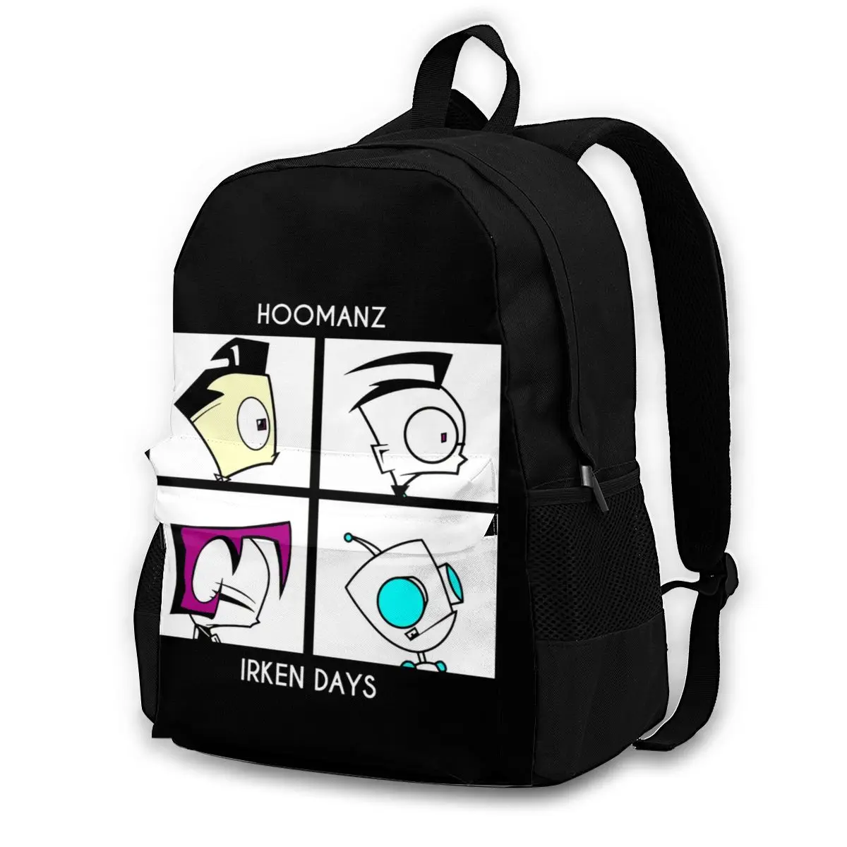 Мужские дышащие рюкзаки Invader Zim из полиэстера | Багаж и сумки