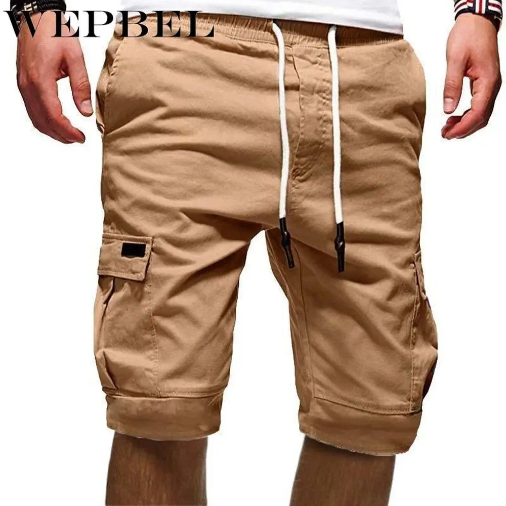 Летние Короткие брюки WEPBEL модные мужские летние пляжные свободные шорты |