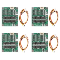 4pcslot 4s 30a 14 8v bms pcb integrated circuits protection board cell balance for 18650 li ion lithium battery with 5 core wire