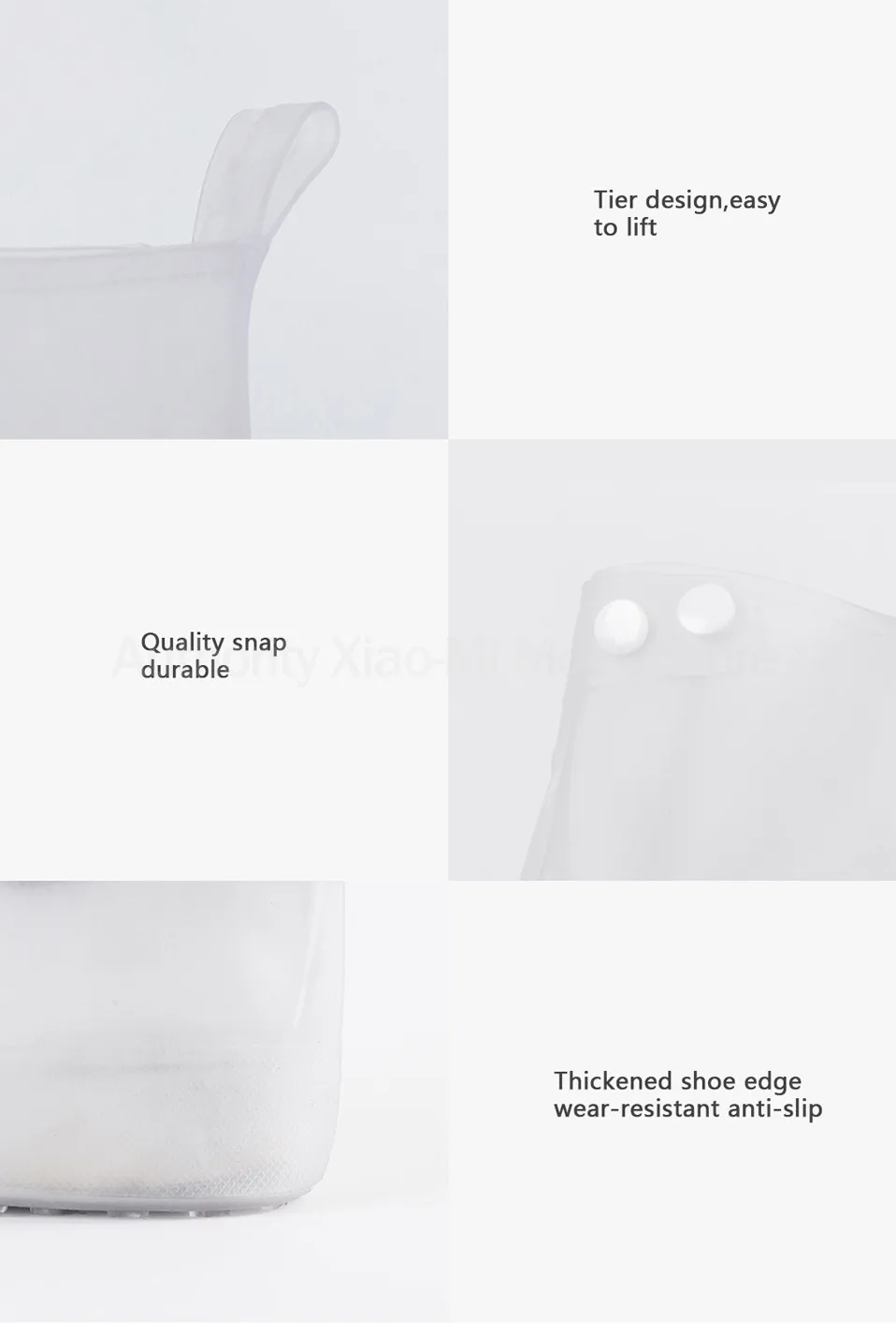 Xiaomi Youpin портативные Нескользящие непромокаемые сапоги для мужчин и женщин с высоким голенищем водонепроницаемые чехлы для обуви износостойкие выходы в дождливый день