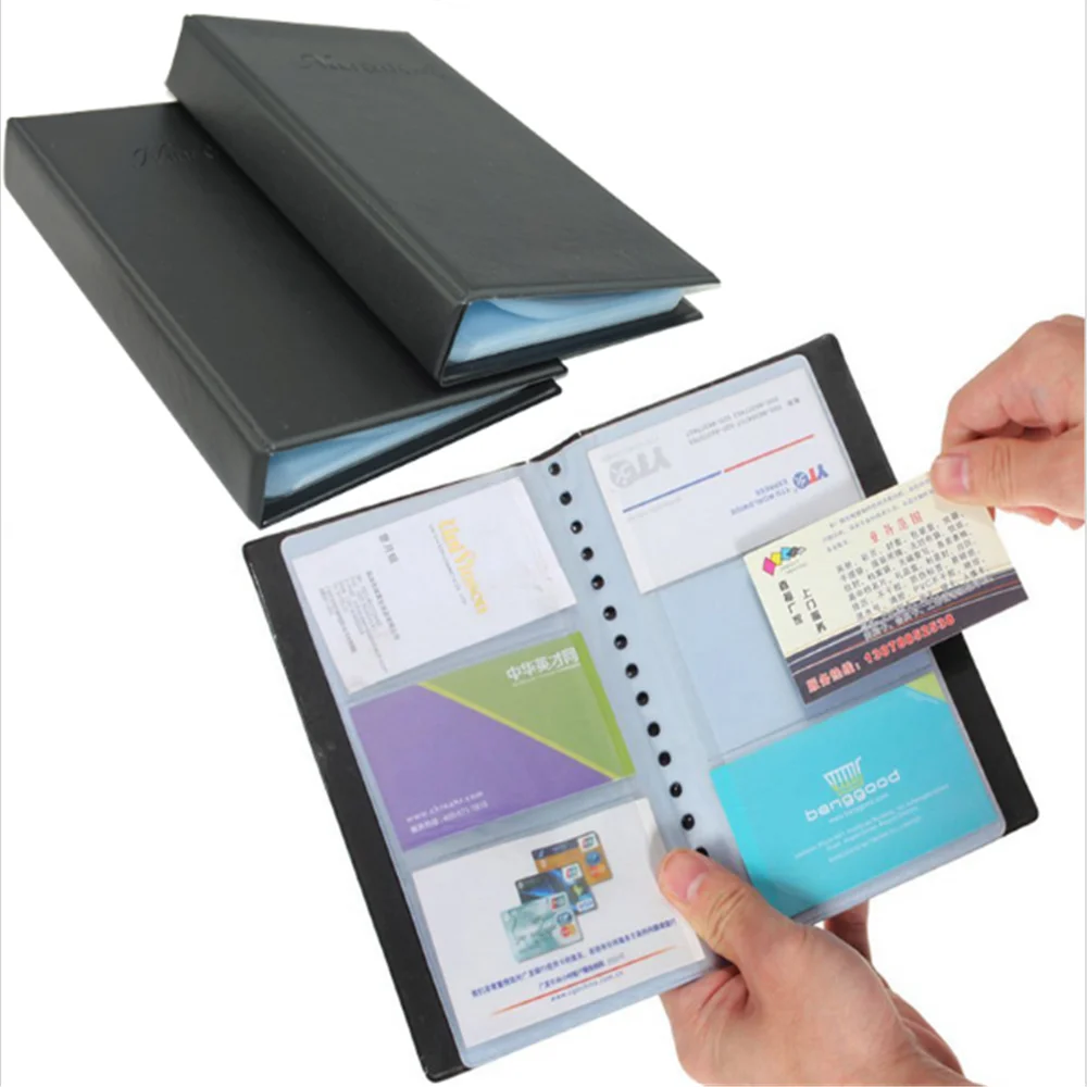 60 кредитных карт деловая искусственная кожа идентификационных книга чехол