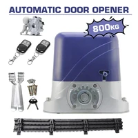 Automatic Electric Door Opener for 800KG Sliding Gate Garage Courtyard Sliding Door Gear Drive Kit Engine with 4m Nylon Racks