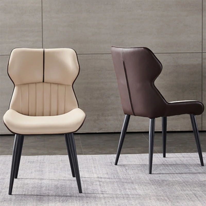

Modern Minimalist Dining Chair Light Luxury Nordic Soft Backrest Home Chair Casual Study Makeup Chair Stool