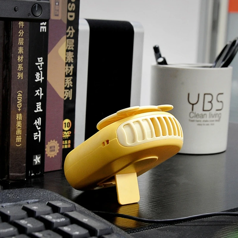Мини Портативный USB вентилятор с завязками на шее Перезаряжаемые Настольный