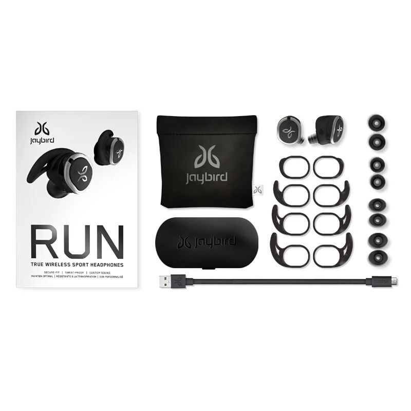 Новые Беспроводные спортивные наушники Logitech Jaybird RUN True для бега безопасная