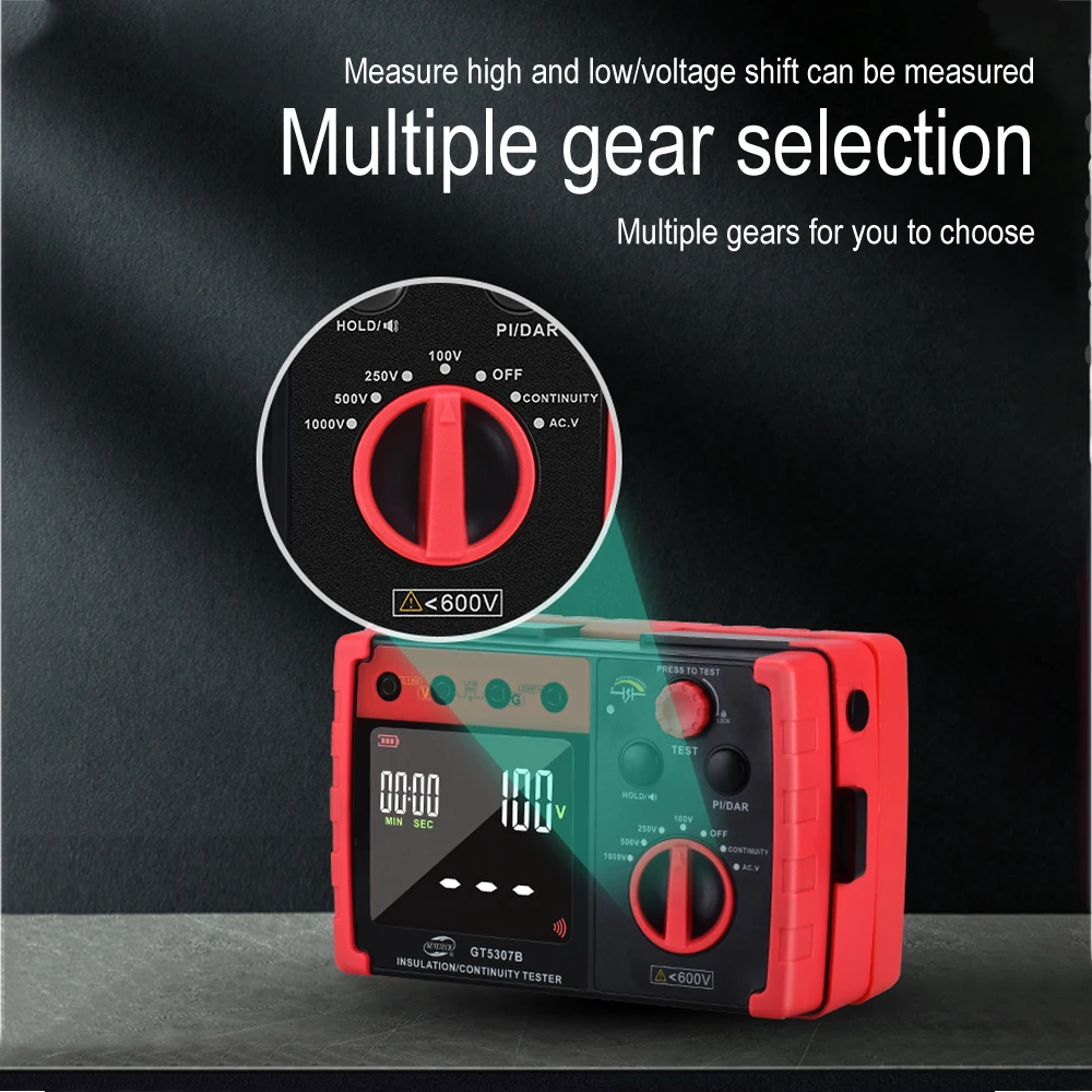 Цифровой тестер сопротивления изоляции напряжения постоянного тока переменного