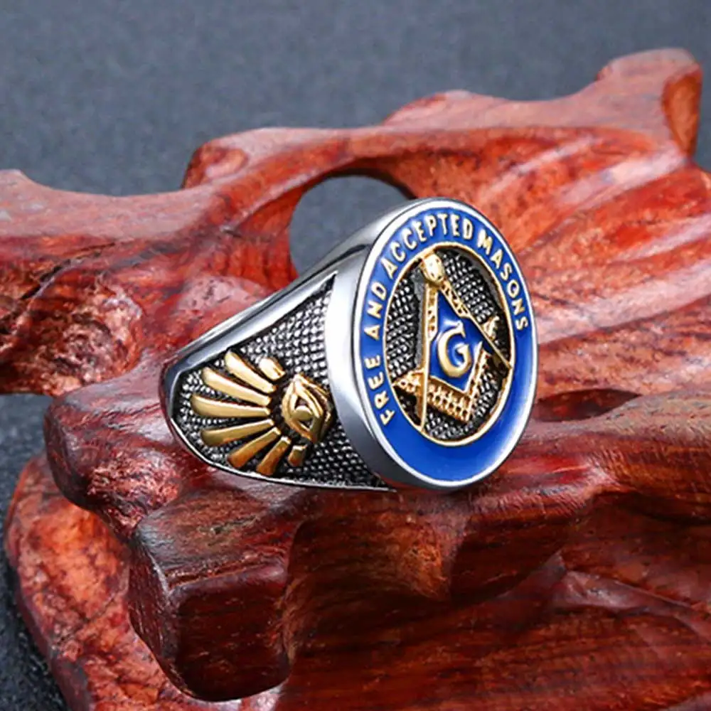 Moocare мужские панк кольца винтажные рок титановые часы мужское ювелирное