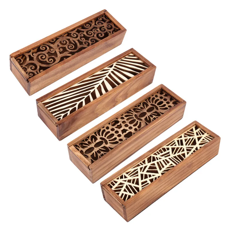 4 стиля полые деревянные пенал для хранения ювелирных изделий Box Творческий