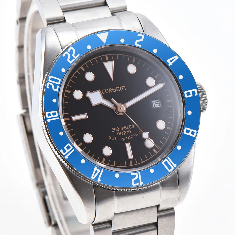 Часы Corgeut мужские спортивные автоматические механические с сапфировым стеклом 41