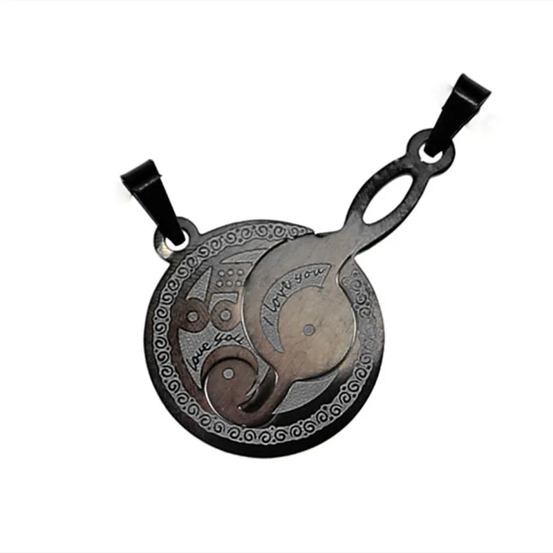 Простые подвески в форме сердца из нержавеющей стали высокополированная