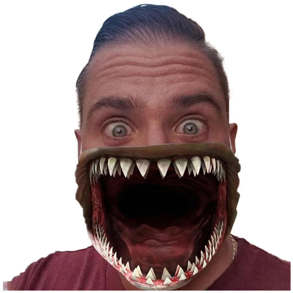 Защита от пыли и песка для взрослых Mаска солнцезащитный шарф смешного лица