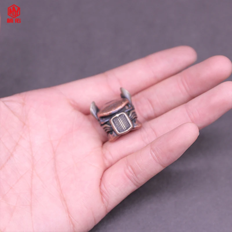 

1PC Locomotive Retro Brass Copper EDC Paracord Beads Lanyard Pendants Knife Beads Umbrella Rope Cord Necklace Bracelet Beads