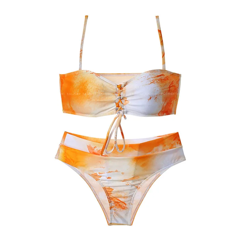 

Girls Swimwear Swimming Suit For Women Swimsuit Tankini Swimsuits 2020 New Female Japan Sexy Bind Animal Polyester