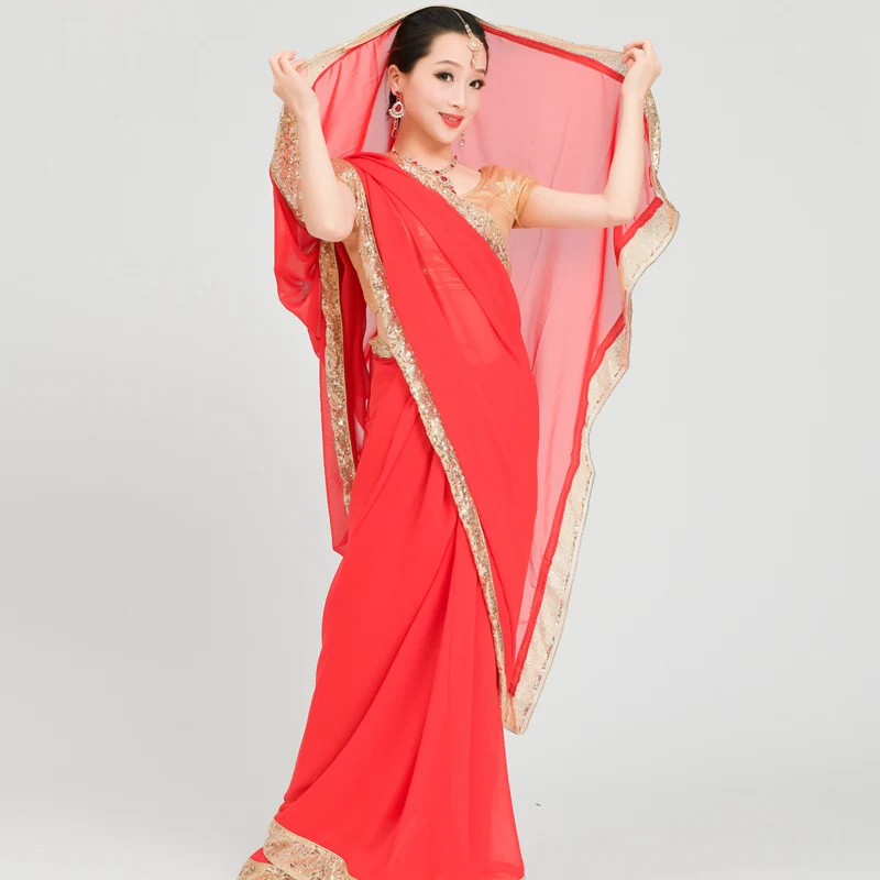 Сделанные на заказ индийские сари красивый женский танцевальный костюм Лехенга