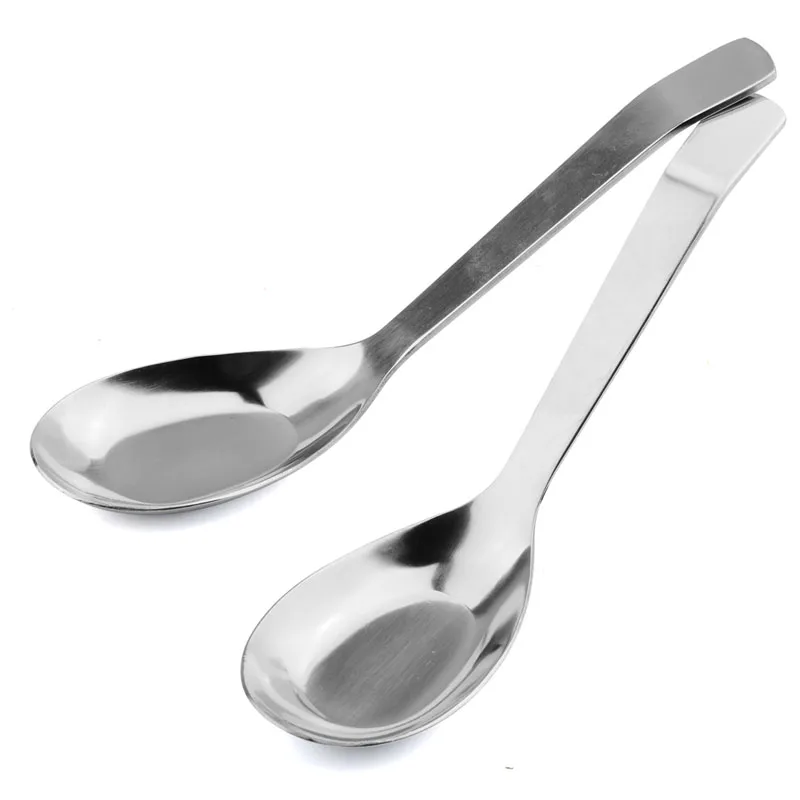 QueenTime плоское дно ложка Нержавеющая сталь суповая вилка Столовые приборы посуда