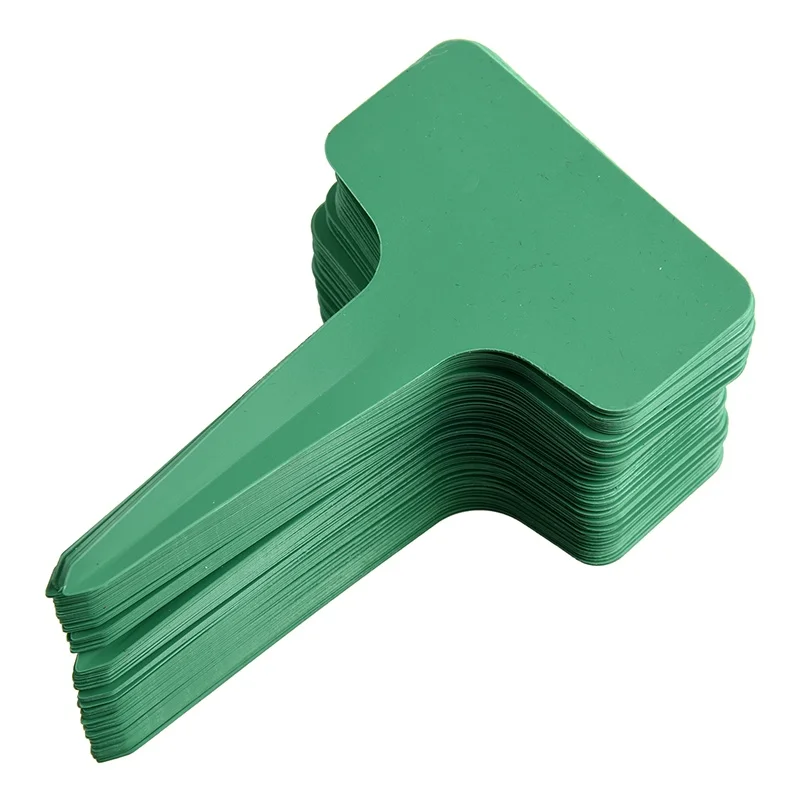 New 100pcs 6x10 см Пластик растения искусственные бриллианты Т образный метки детский