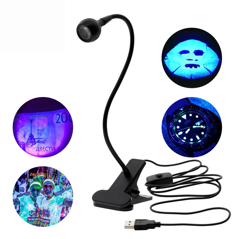 Настольная ультрафиолетовая Светодиодная лампа D2, мини-УФ-лампа для сушки гель-лака с USB, Сушилка для ногтей «сделай сам» для нейл-арта, дете...