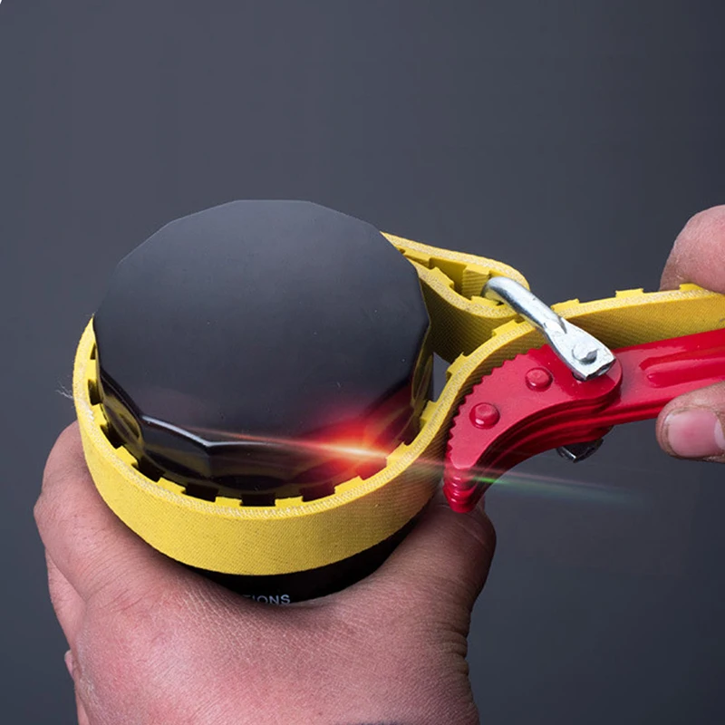 

Belt Wrench oil filter puller Strap SpannerChain Oil Filter Cartridge Disassembly Tool oil filter wrench Adjustable Strap Opener