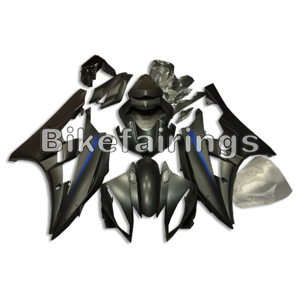 

Complete Matte Black Bike Covers For Yamaha YZF-600 R6 2006 2007 R6 06 07 Injection Plastic Cowlings ABS Fairing Kit