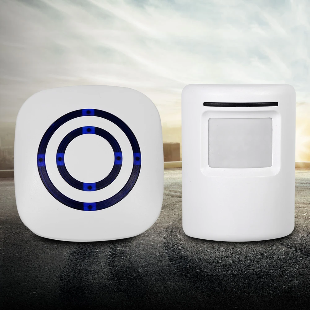 Driveway Patrol Garage Motion Sensor Wireless Alert Secure System Alarm Doorbell EU Plug | Обустройство дома