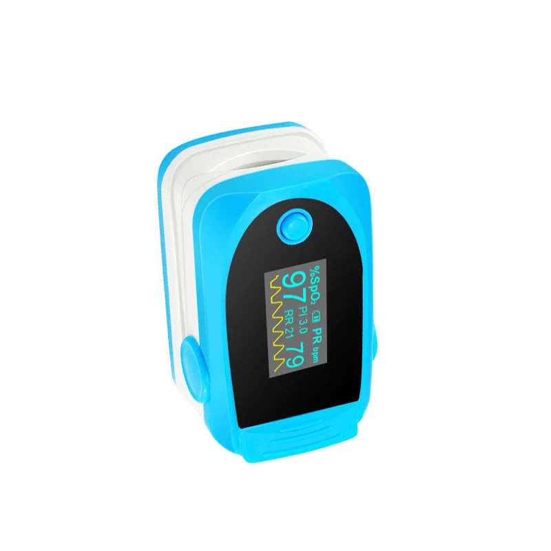 Цветной OLED пульсоксиметр с пальцевым наконечником звуковой сигнализацией и