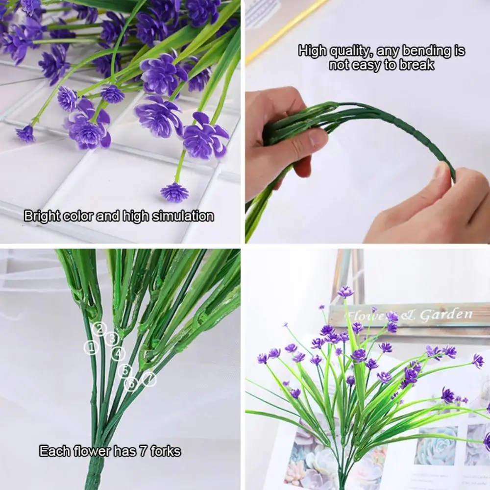 Искусственные цветы 1 пряди устойчивые к УФ-излучению для украшения сада | Дом и