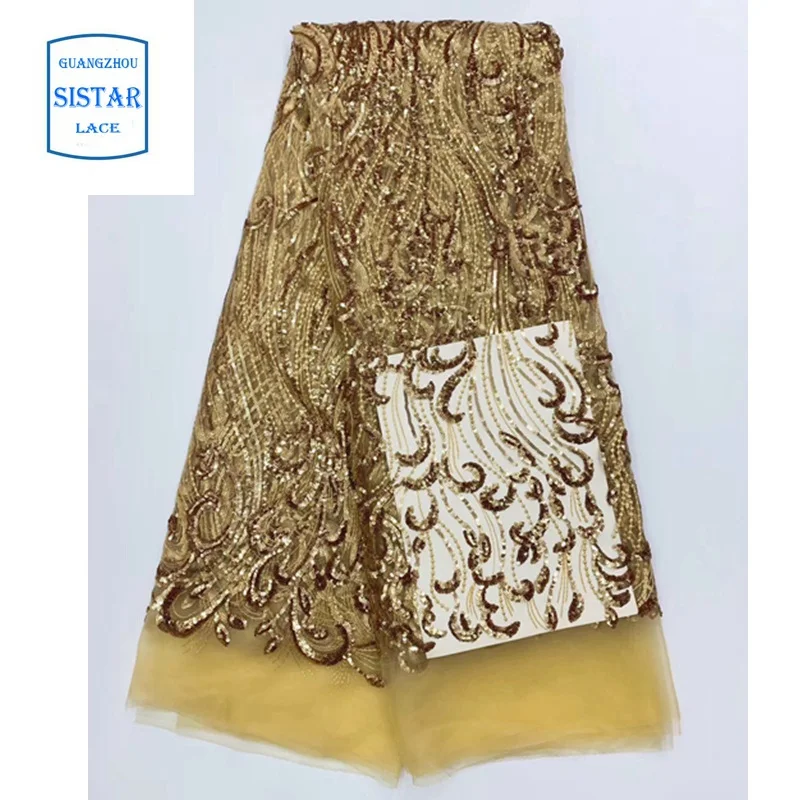 Африканское кружевное платье с вышивкой оптом нигерийская кружевная ткань 2019