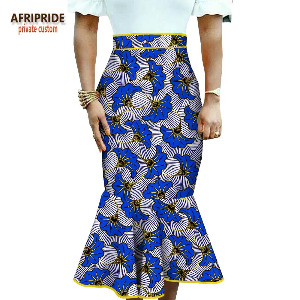 Женская Повседневная юбка в африканском стиле хлопковая до середины икры