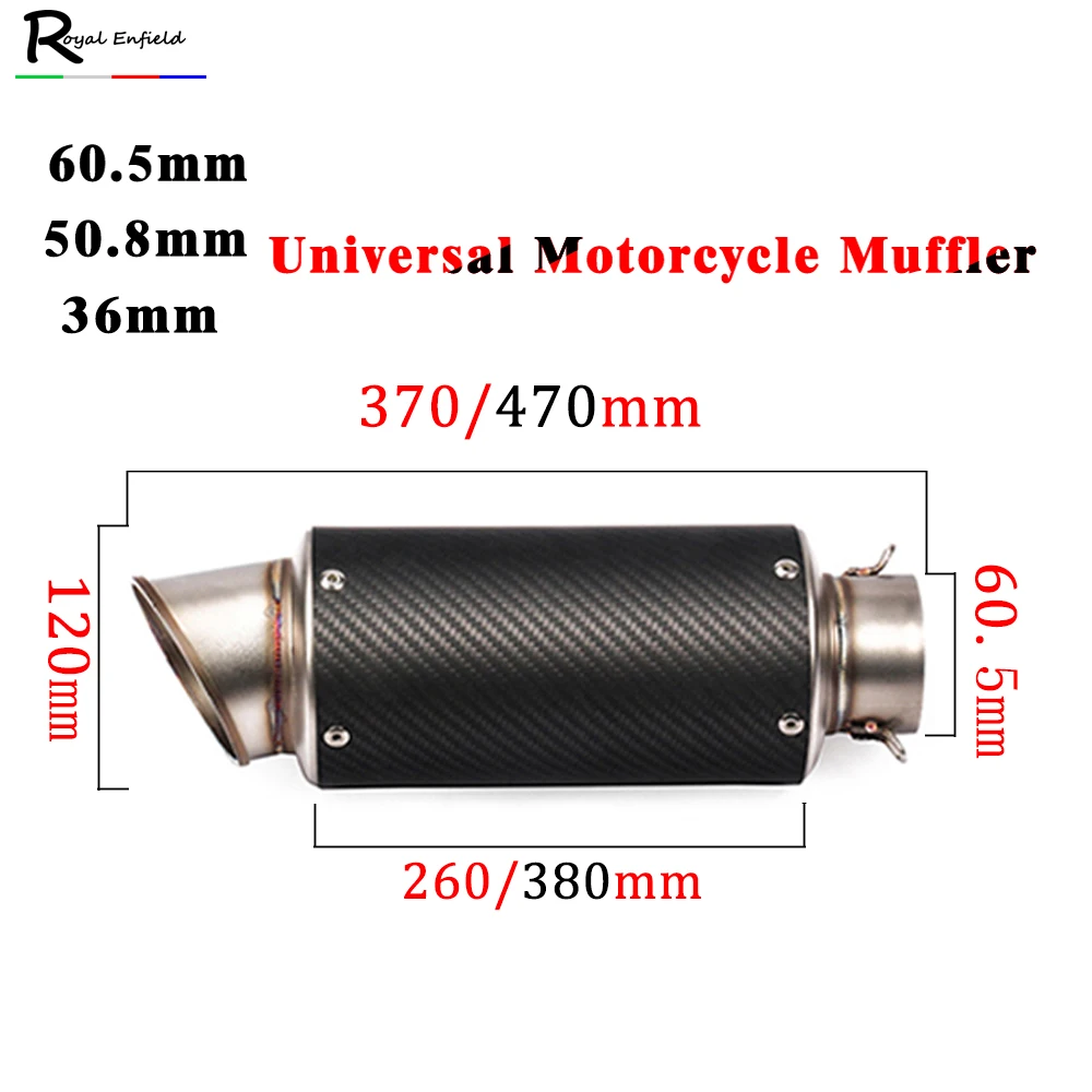 Выхлопная труба мотоцикла для CBR1000RR ER6N ATV Z800 R1 K8 Ninja250 S1000RR Escape модифицированный