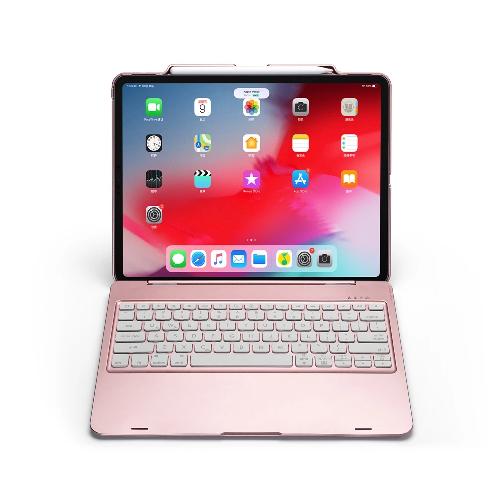 Складной ABS Материал откидная крышка Беспроводная клавиатура Bluetooth для Apple iPad Pro 12,9 A1876 A1895 a1983a2014 чехол для планшета