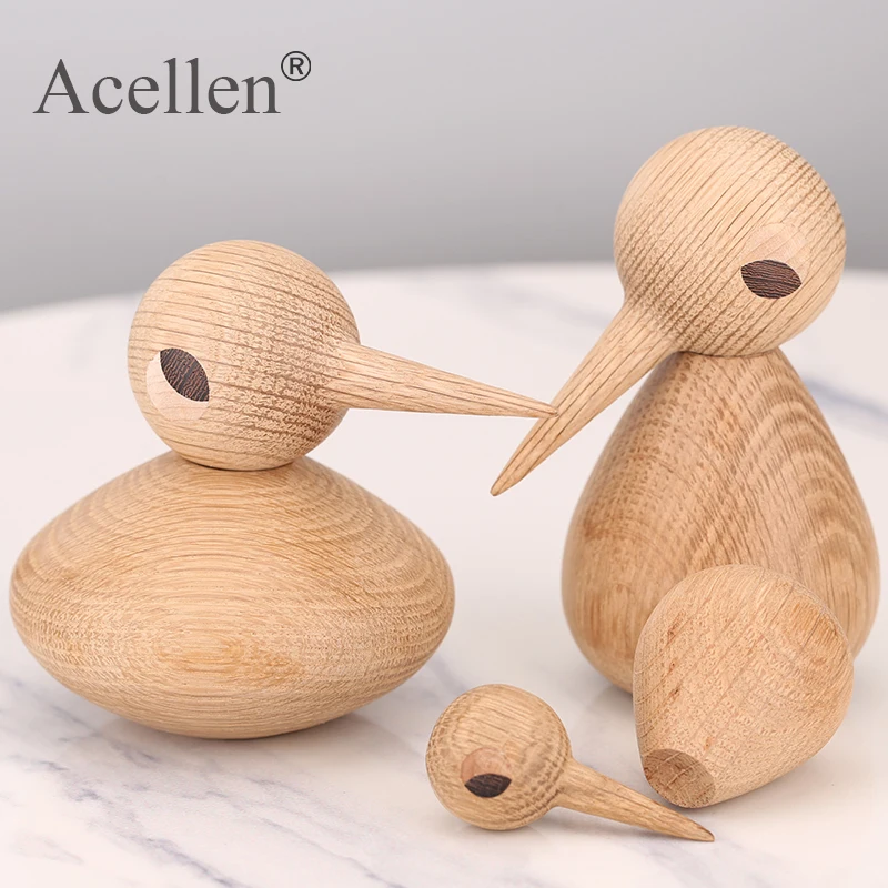 Деревянная модель птицы аксессуары для домашнего декора украшения фигурки