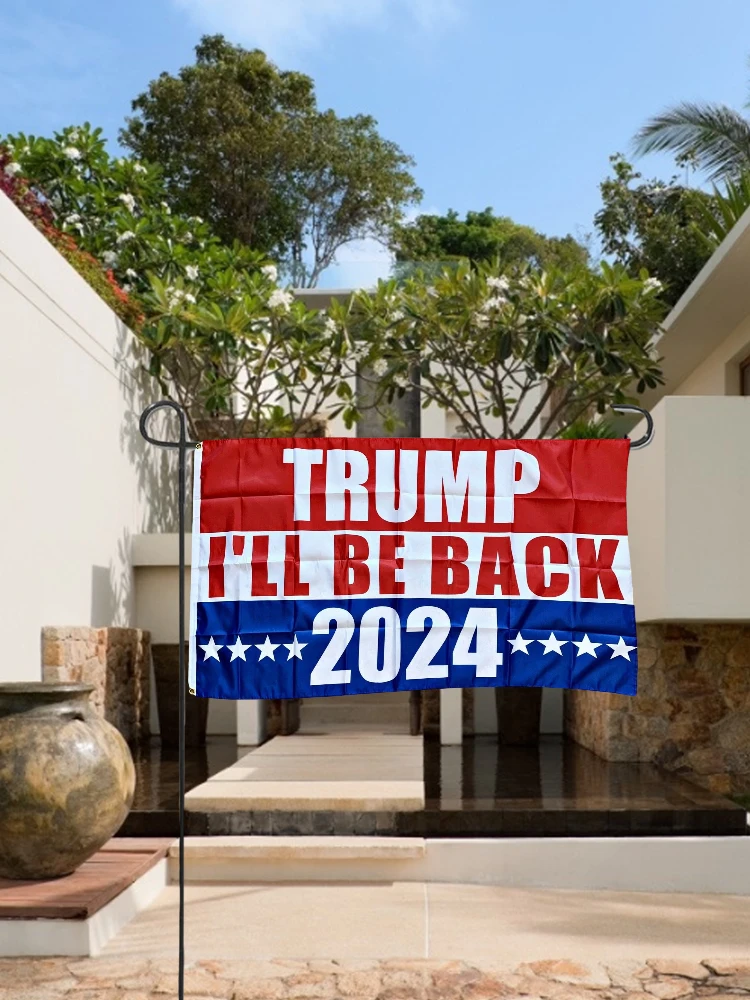 

90x150cm Trump 2024 Flag Save America Again I'll be back Trump Lost Lol Banner Home Outdoor Decoration US Flag Hanging Gift