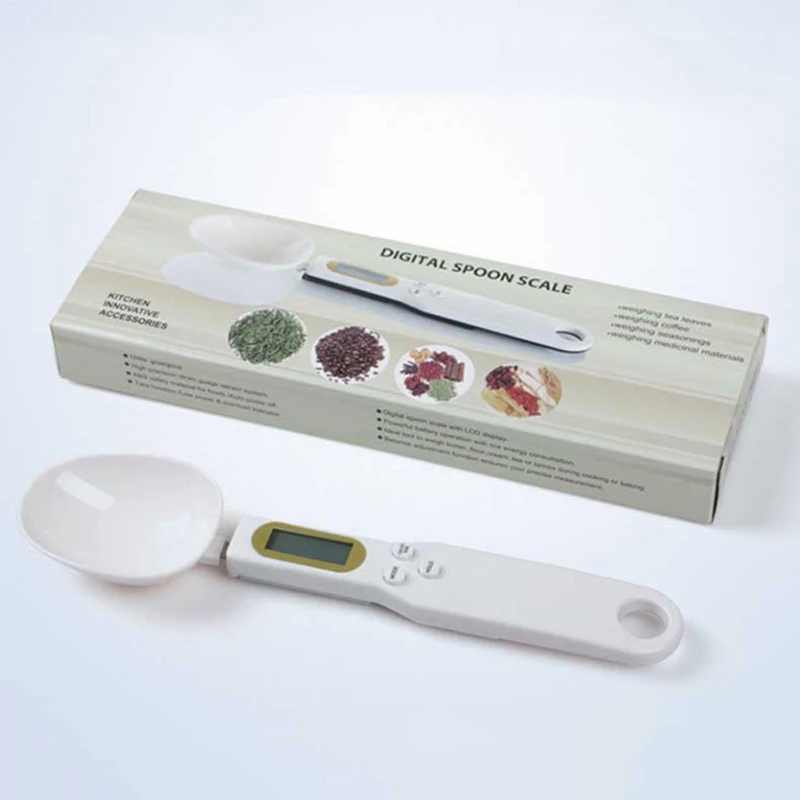 

500g/0.1g Precise Digital Measuring Spoons Electronic LCD Digital Spoon Weight Volumn Food Scale Gram Mini Kitchen Scales