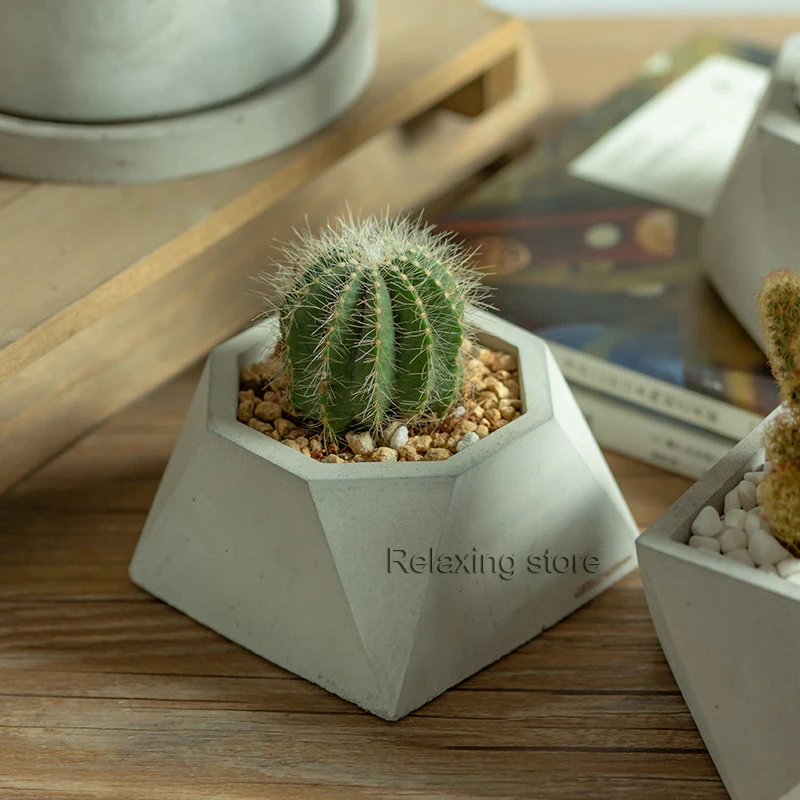 

Креативный многоугольный цветочный горшок, форма для бетона, горшок для суккулентов «сделай сам», силиконовая форма, гипс, глина, домашний д...