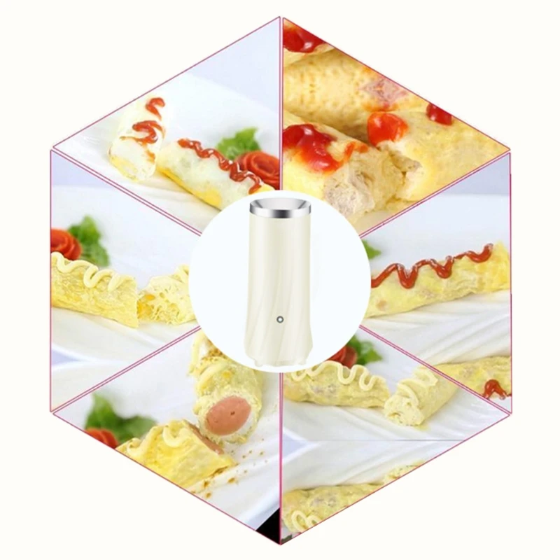 

Electric Mini Egg Roll Maker EU Plug Multifunctional Automatic Machine Omelette Breakfast Egg Boiler Cooker Kitchen C Retailsale