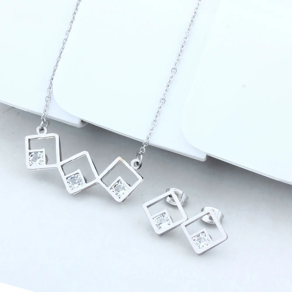 Xinxuanmei индийские ювелирные наборы серьги и ожерелья Ювелирные из нержавеющей