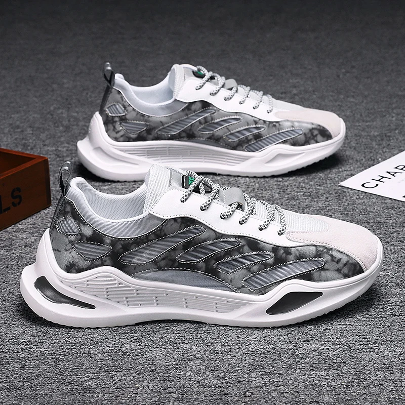 

Мужские дышащие кроссовки из тонкой сетчатой ткани, новинка 2020, Спортивная трендовая универсальная Повседневная сетчатая обувь пилота, ули...