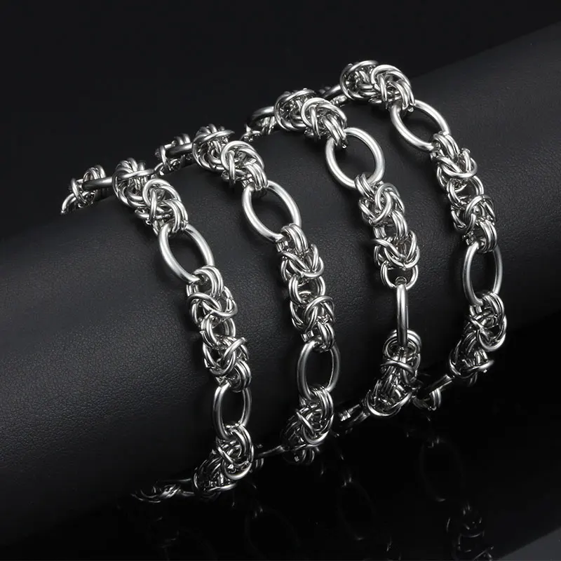 

Stainless Steel Cuban Chains Rope Chain Women Men Necklaces Figaro Necklace Men Women Diy Jewelry Chain Thick Bracelet Wholesale