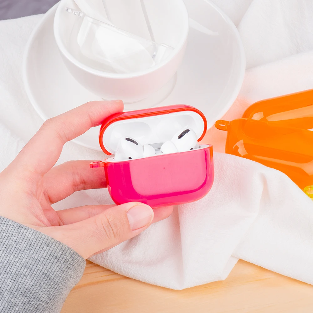 Чехол для Airpods Pro аксессуары наушников чехол s защитный зарядное устройство 3
