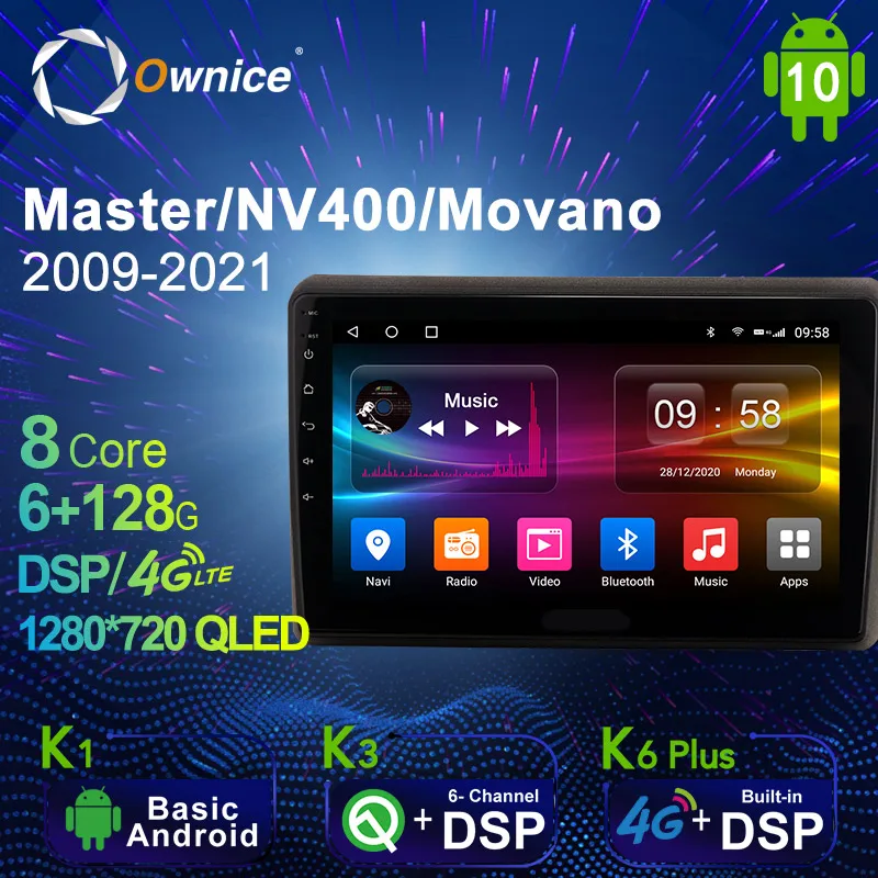 Android 10.0 6G+128G Car Radio Stereo for renaul master/Nissan NV400/Opel Movano 2009-2021 Auto Audio GPS 4G LTE System unit Android 10.0 6G+128G Car Radio Stereo for renaul master/Nissan NV400/Opel Movano 2009-2021 Auto Audio GPS 4G LTE System unit