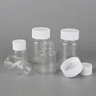 5 шт. X 15 мл 20 мл 30 мл 60 мл 100 мл прозрачные ПЭТ герметичные пластиковые пустые бутылки для жидкости флакон реагент контейнер для образцов пластиковая крышка с прокладкой